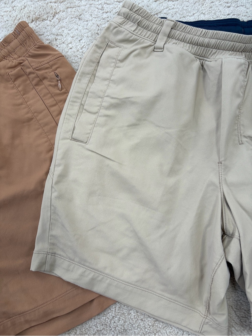 Birddogs Men's Size Medium Tan and Khaki Athletic Activewear Cargo Shorts Bundle - Picture 6 of 10